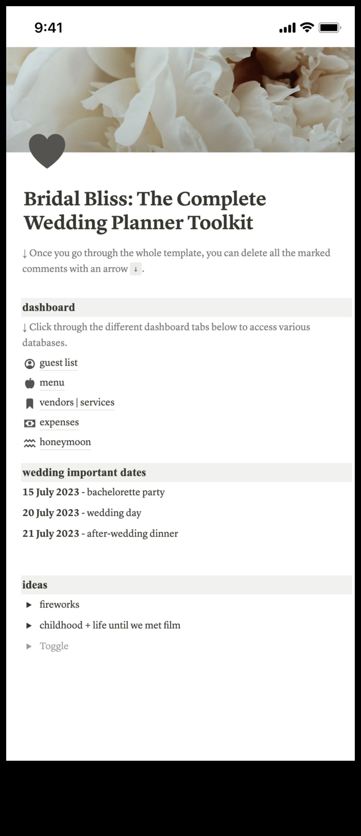 Kāzu svētlaimes projekts: galvenā kāzu plānošana