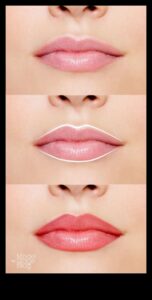 Lūpu kontūrzīmulis dažādiem lūpu veidiem: padomi plānām, pilnām vai nelīdzenām lūpām