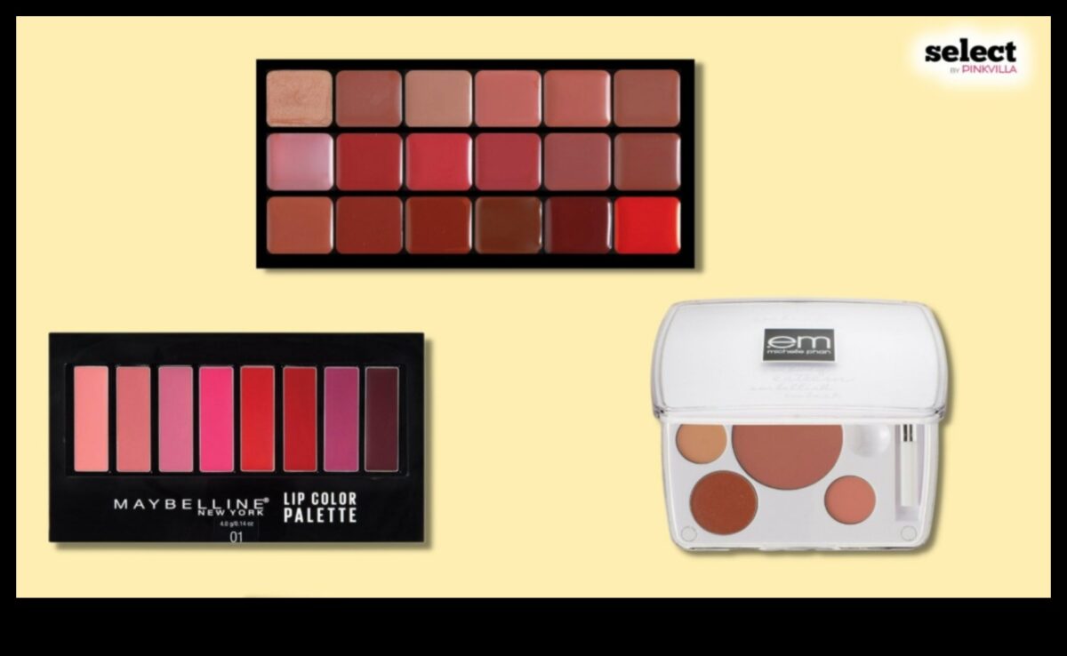Lūpu krāsu paletes: kompakto un plašo kolekciju plusi un mīnusi