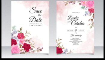 Mīlestības prelūdija: personalizēti kāzu ielūgumi